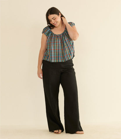 JESSA TOP -- ALDERBROOK PLAID
