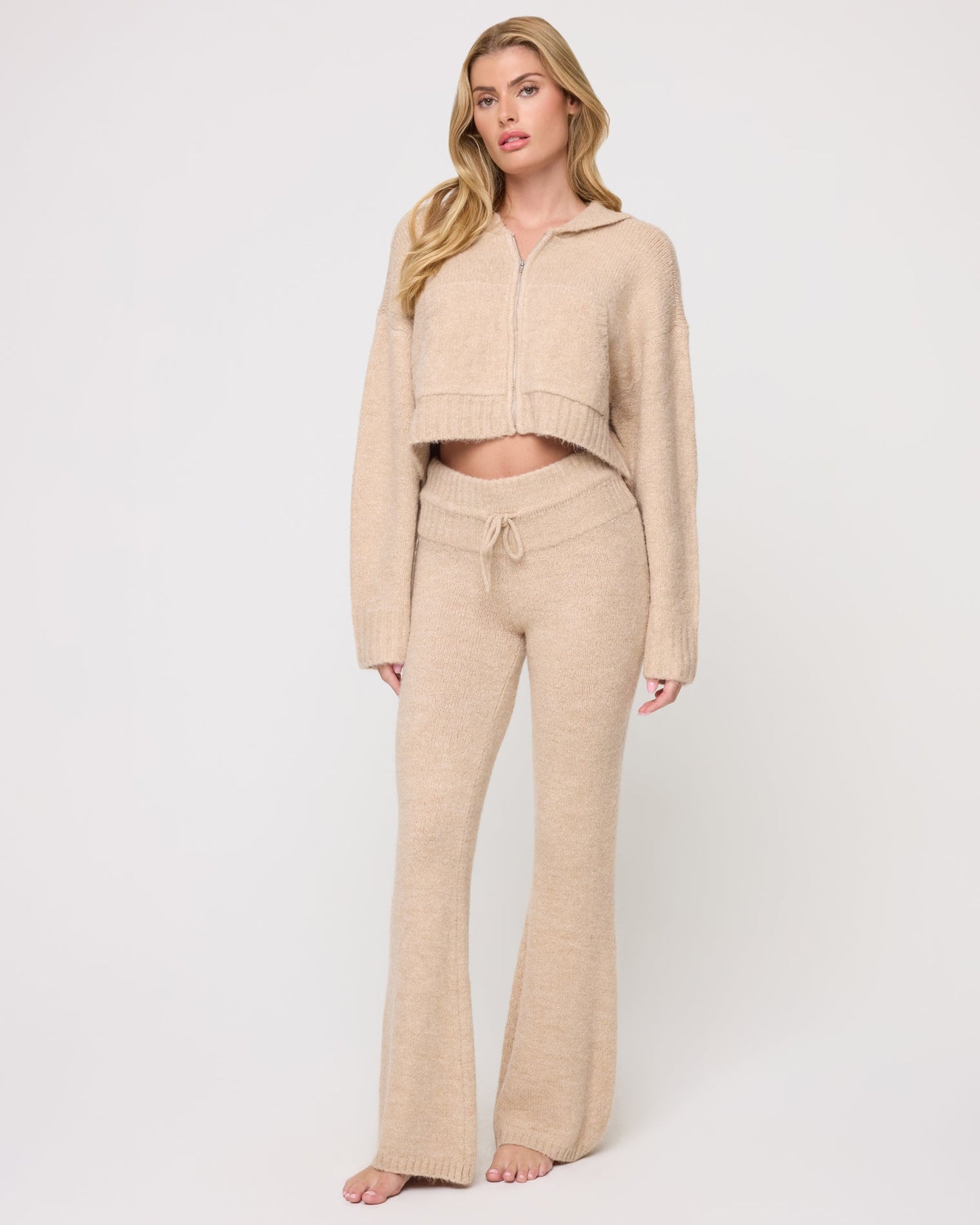 Jet Set Hoodie - Heather Oatmeal