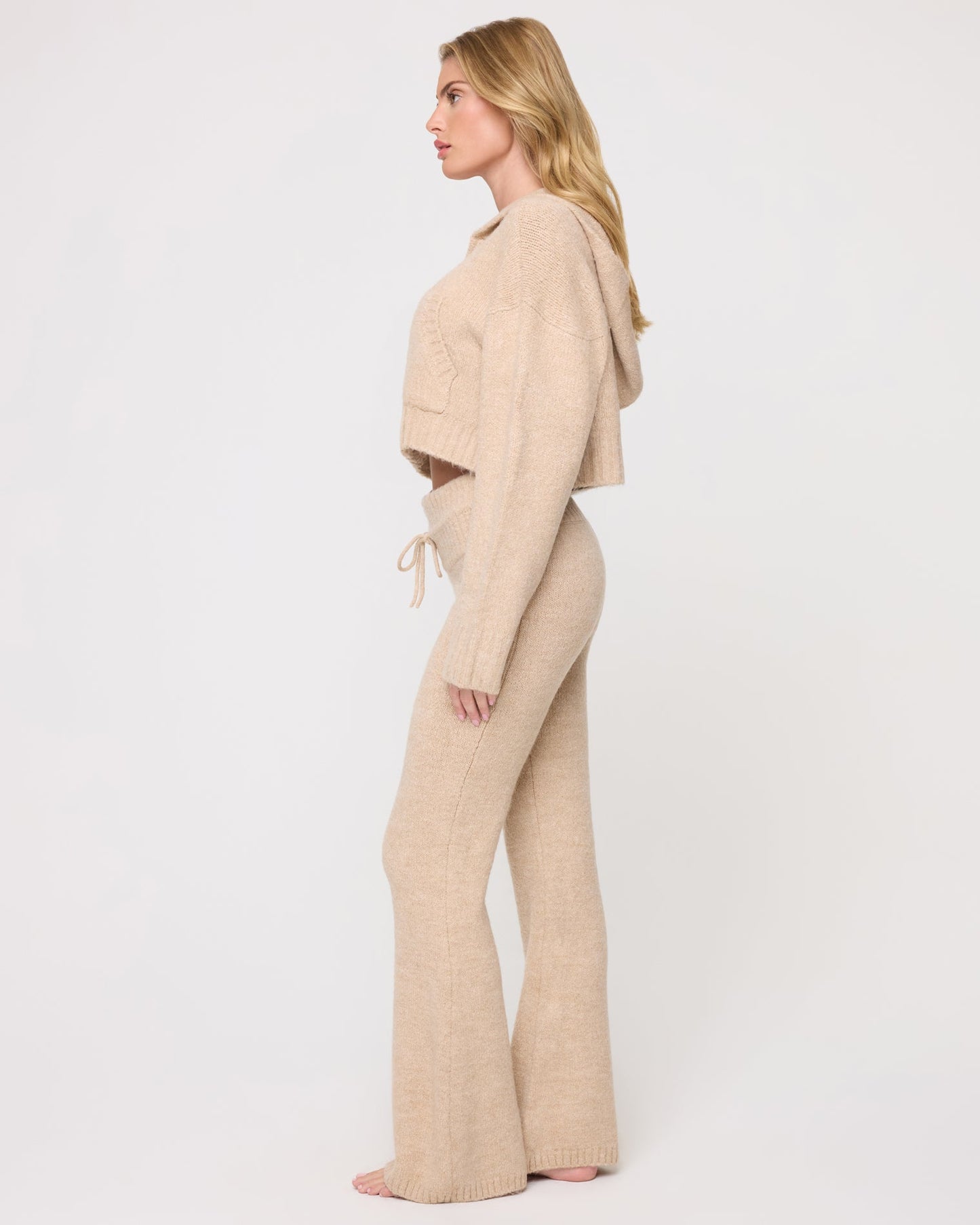 Jet Set Hoodie - Heather Oatmeal