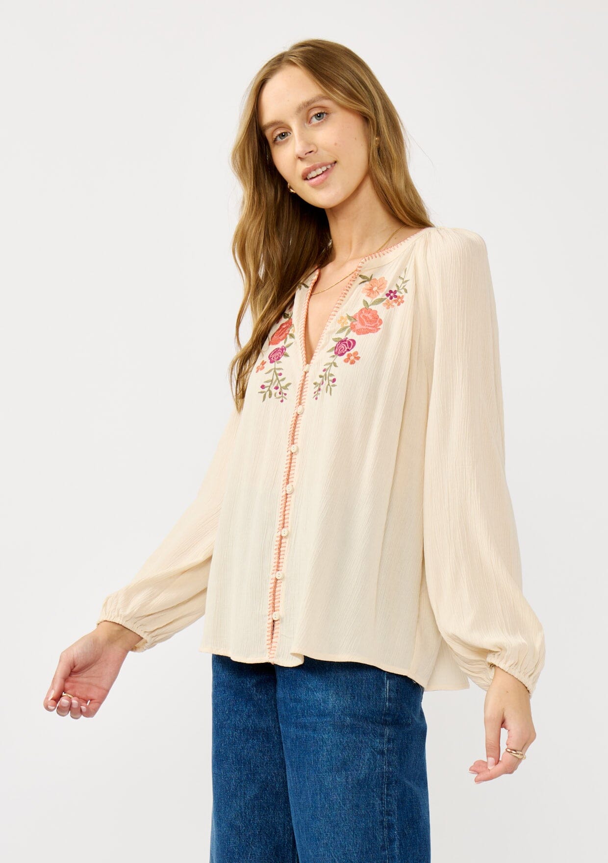 Desert Hideaway Embroidered Blouse