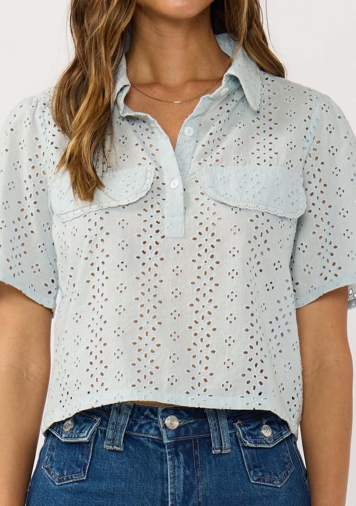 Lilith Eyelet Top