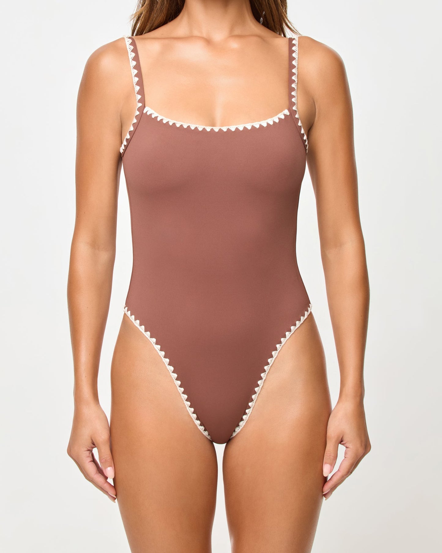 Nadia One Piece Swimsuit - Cafe-Cream