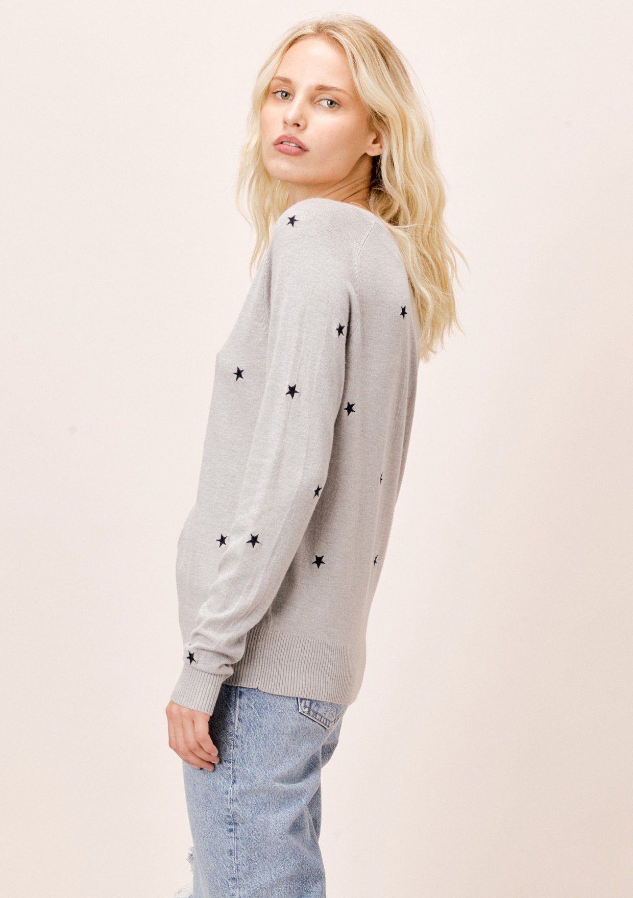 Seeing Stars Embroidered Sweater