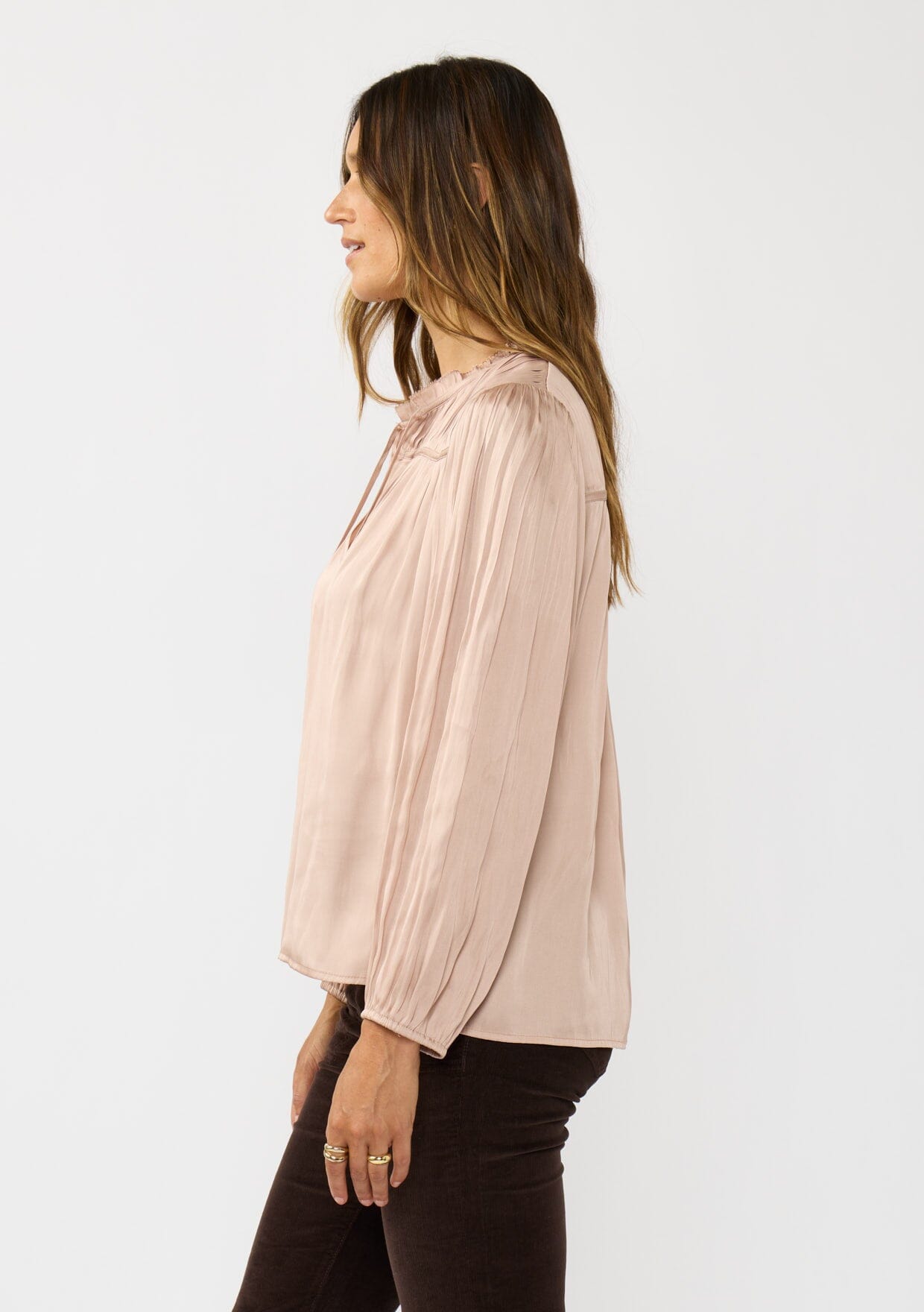 Corinne Pleated Blouse