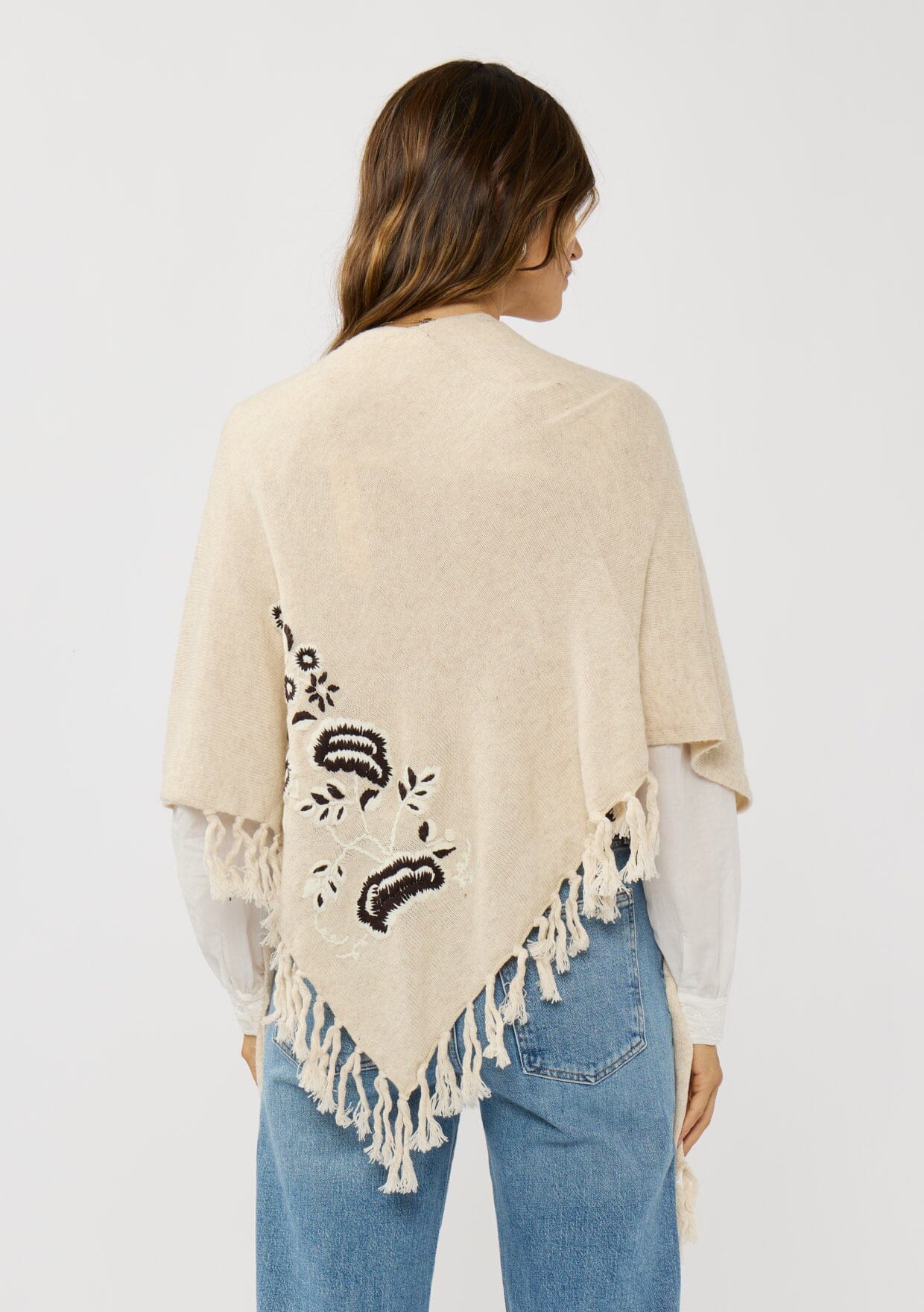 Willow Embroidered Poncho
