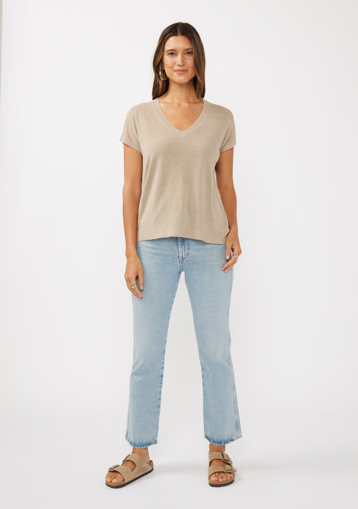 Gabby Linen Tee