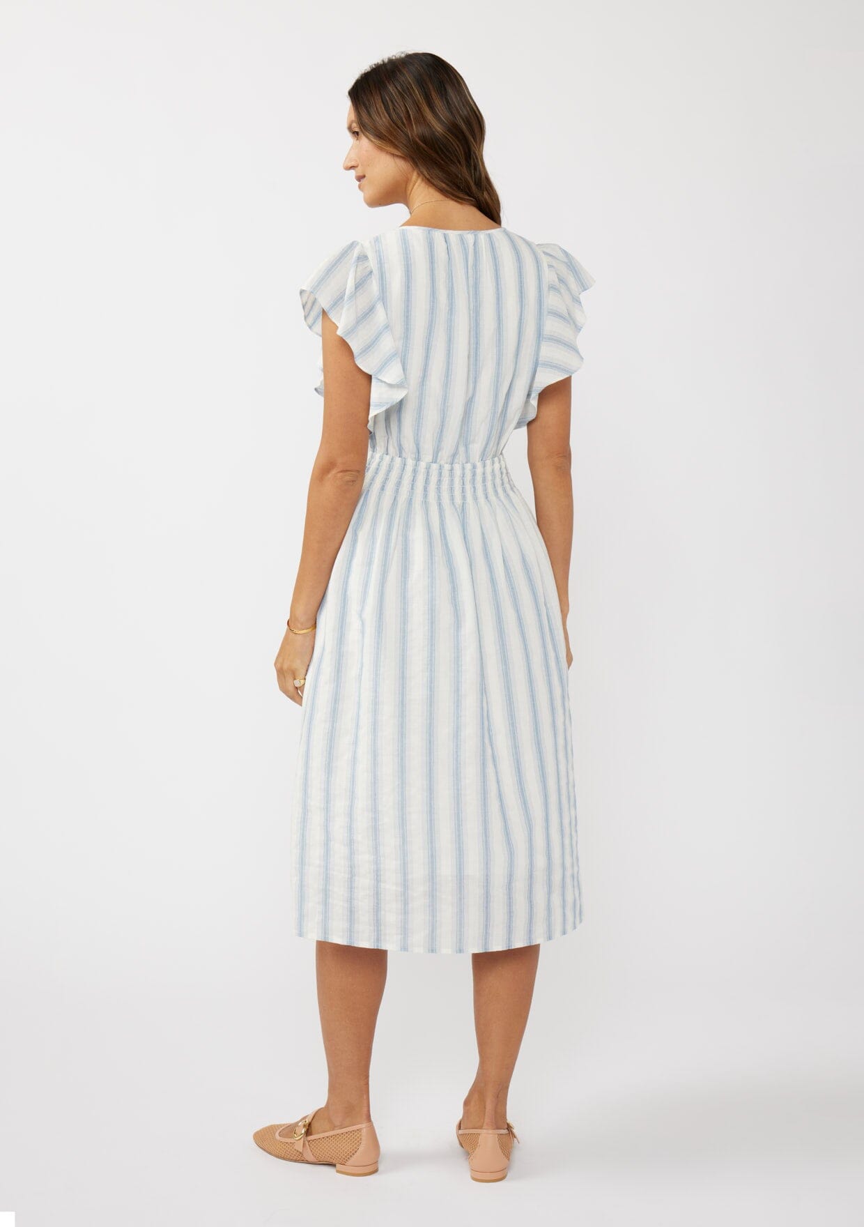 Georgia Striped Midi Dress