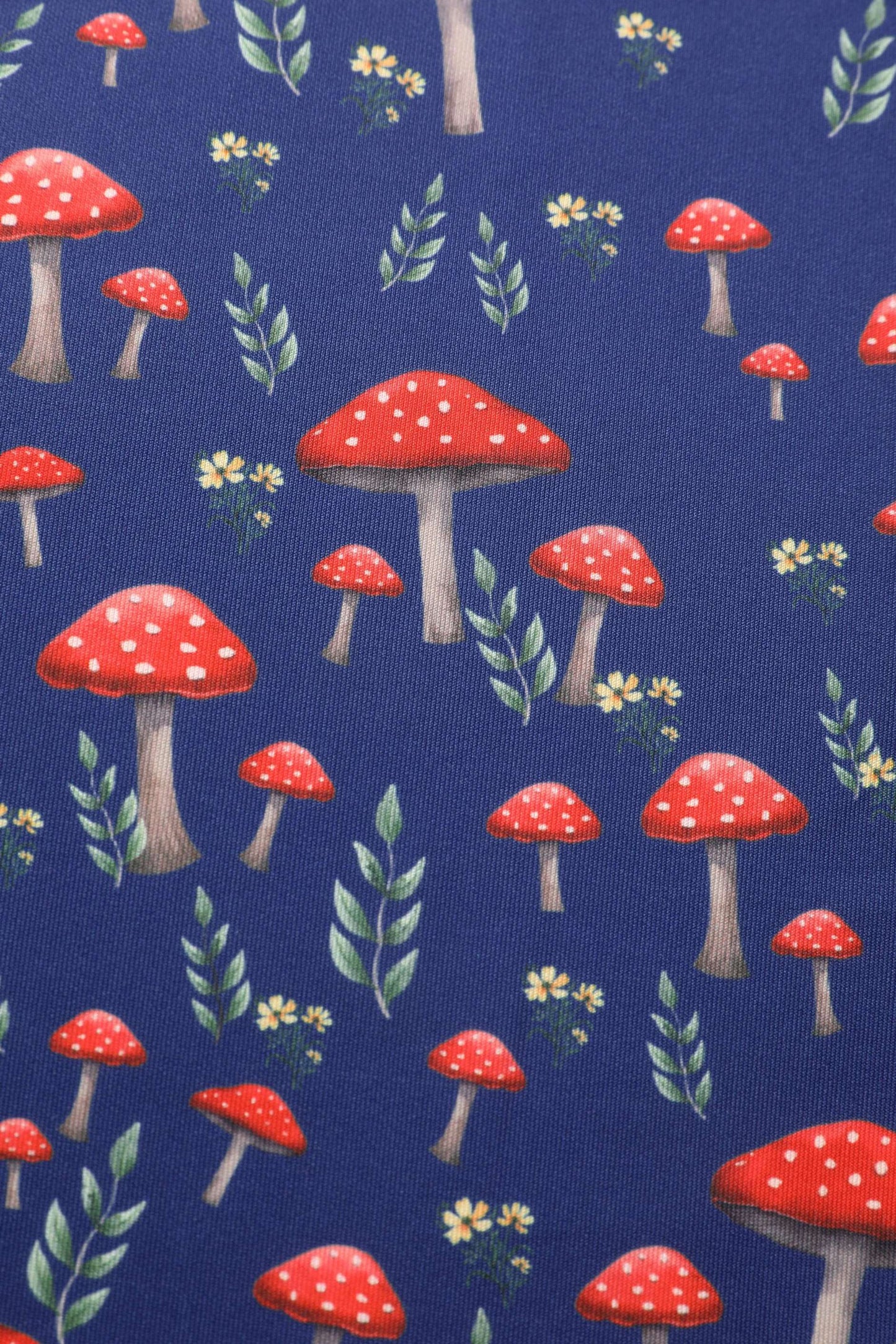 Amanda Mushroom Flared Dress In Blue