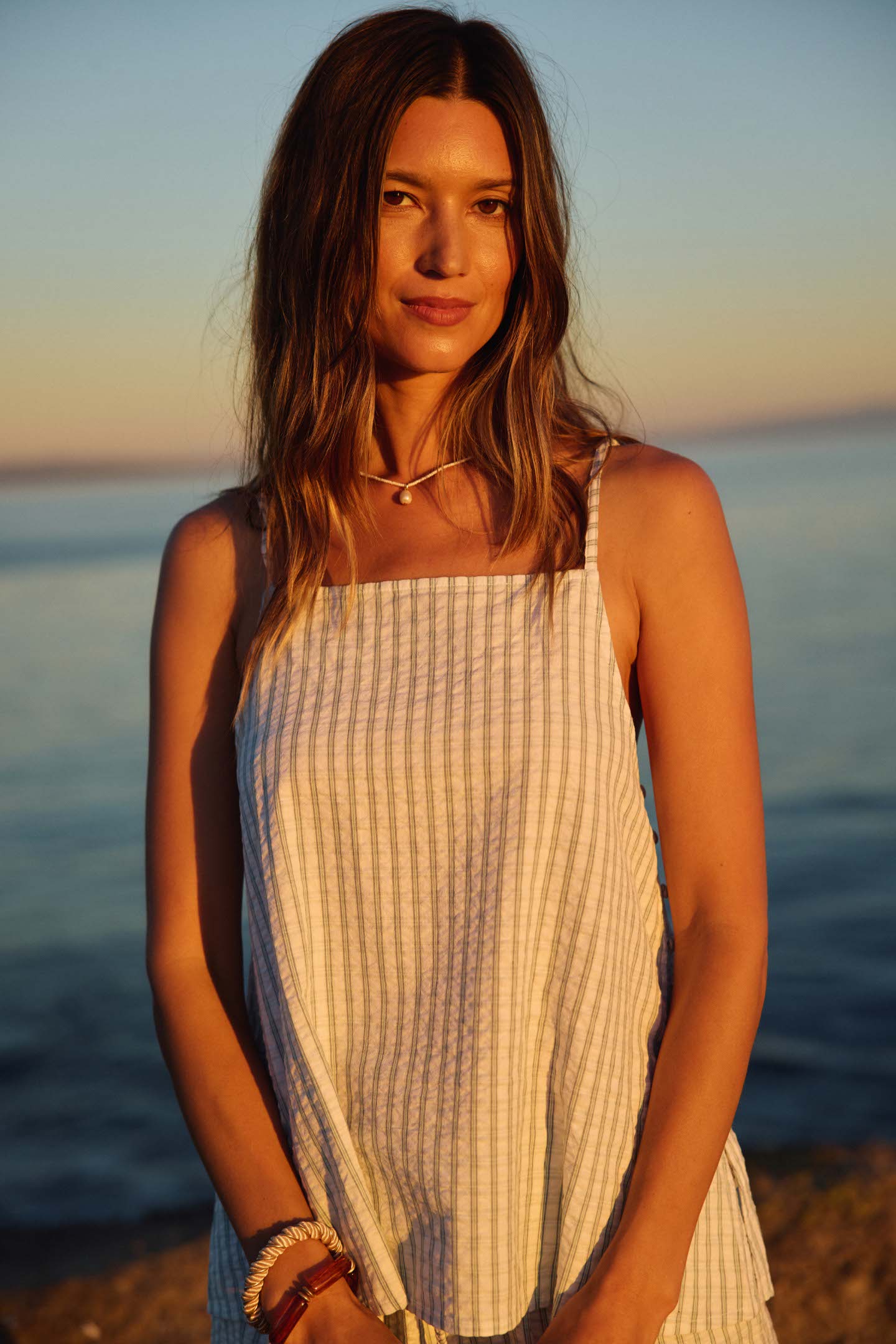 Martina Plaid Tank