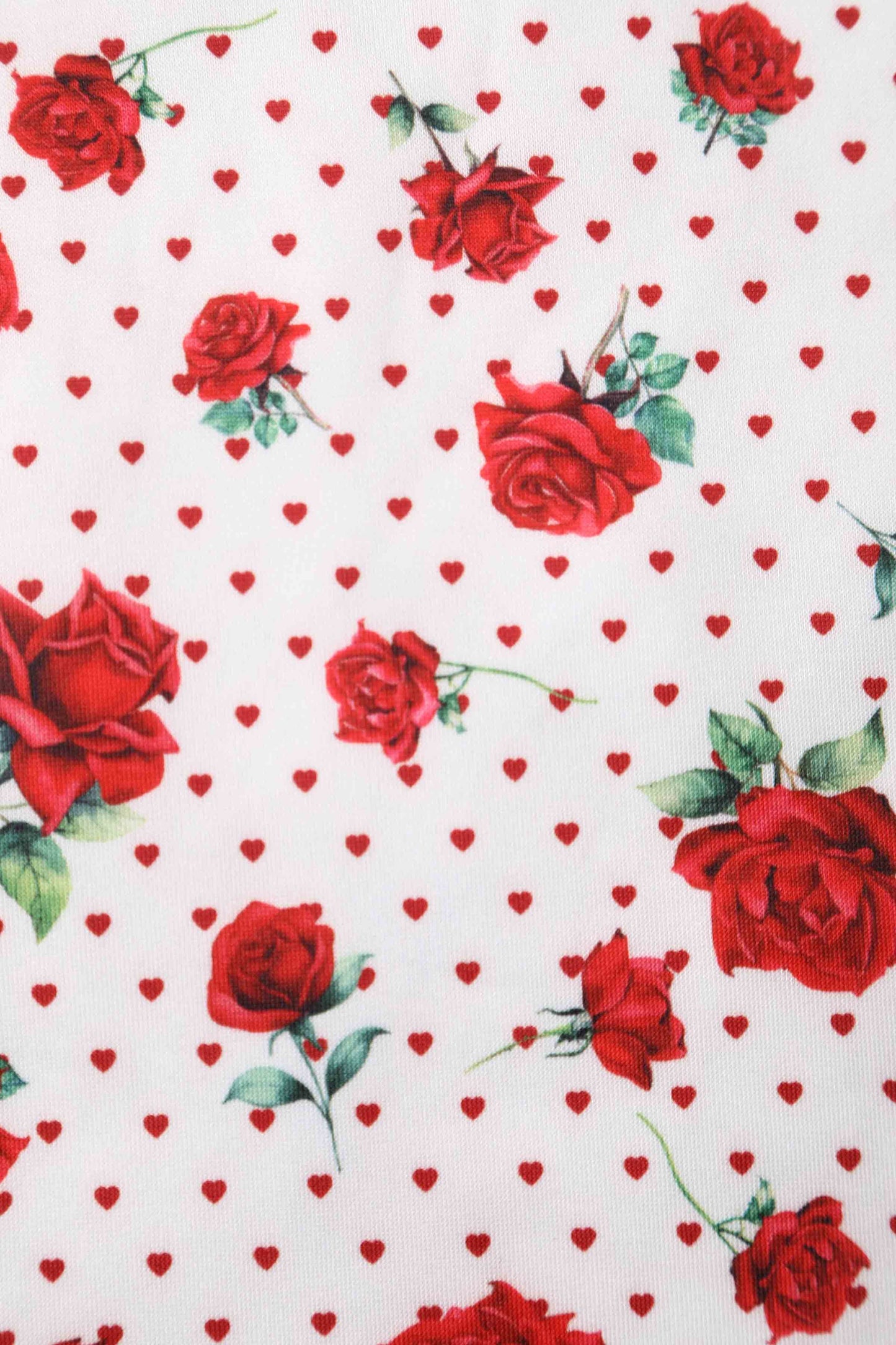 Amanda Retro Red Hearts & Roses Swing Dress