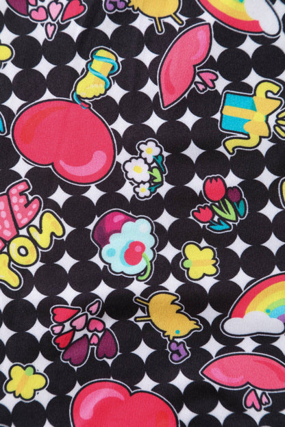 Billie Long Sleeved Retro Pop Art Dress