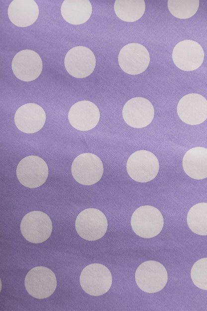 Mollie Lilac Polka Dot Full Circle Shirt Dress