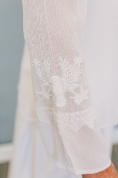 Embroidered Top-Available in Small