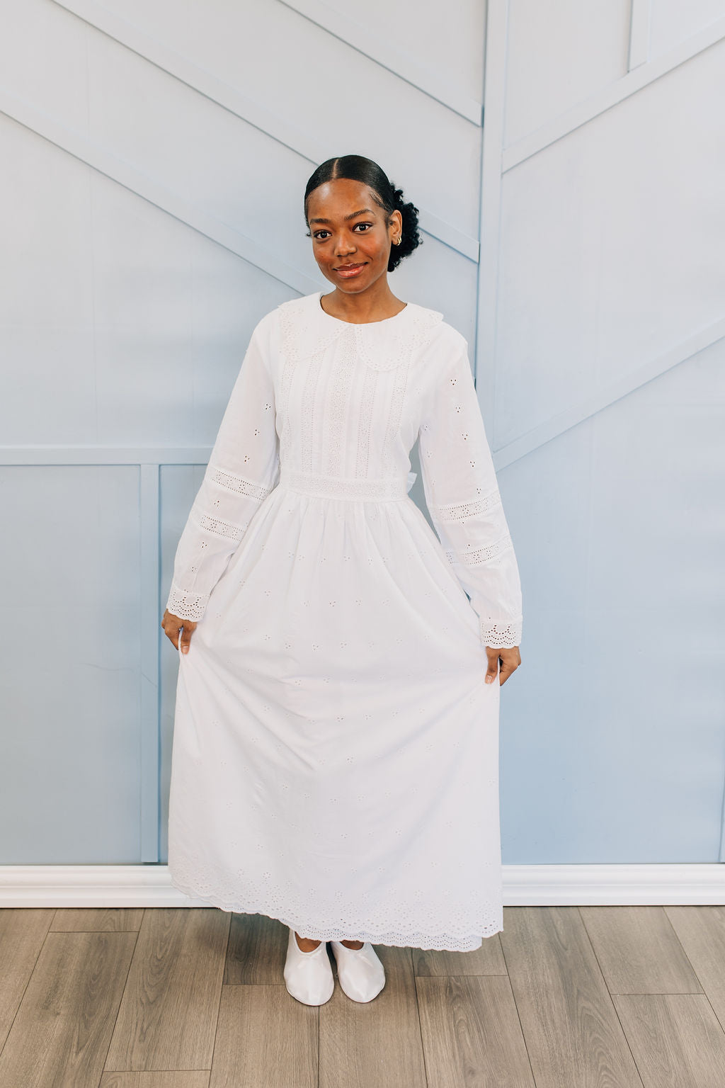 Emma Cotton LDS Temple Dress