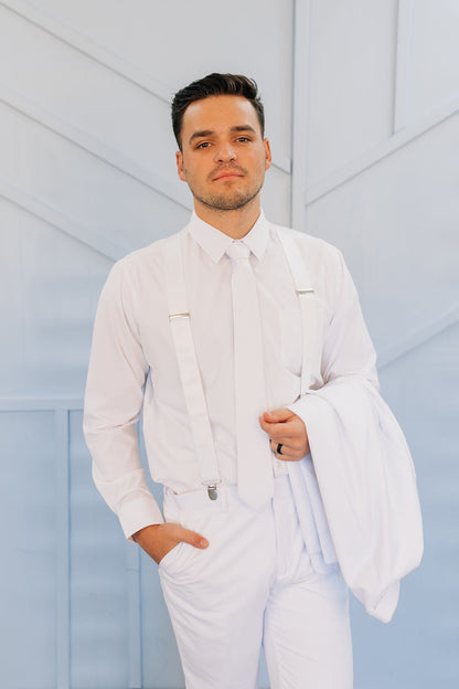 Men's White Suit-Slim Fit-CLOSEOUT