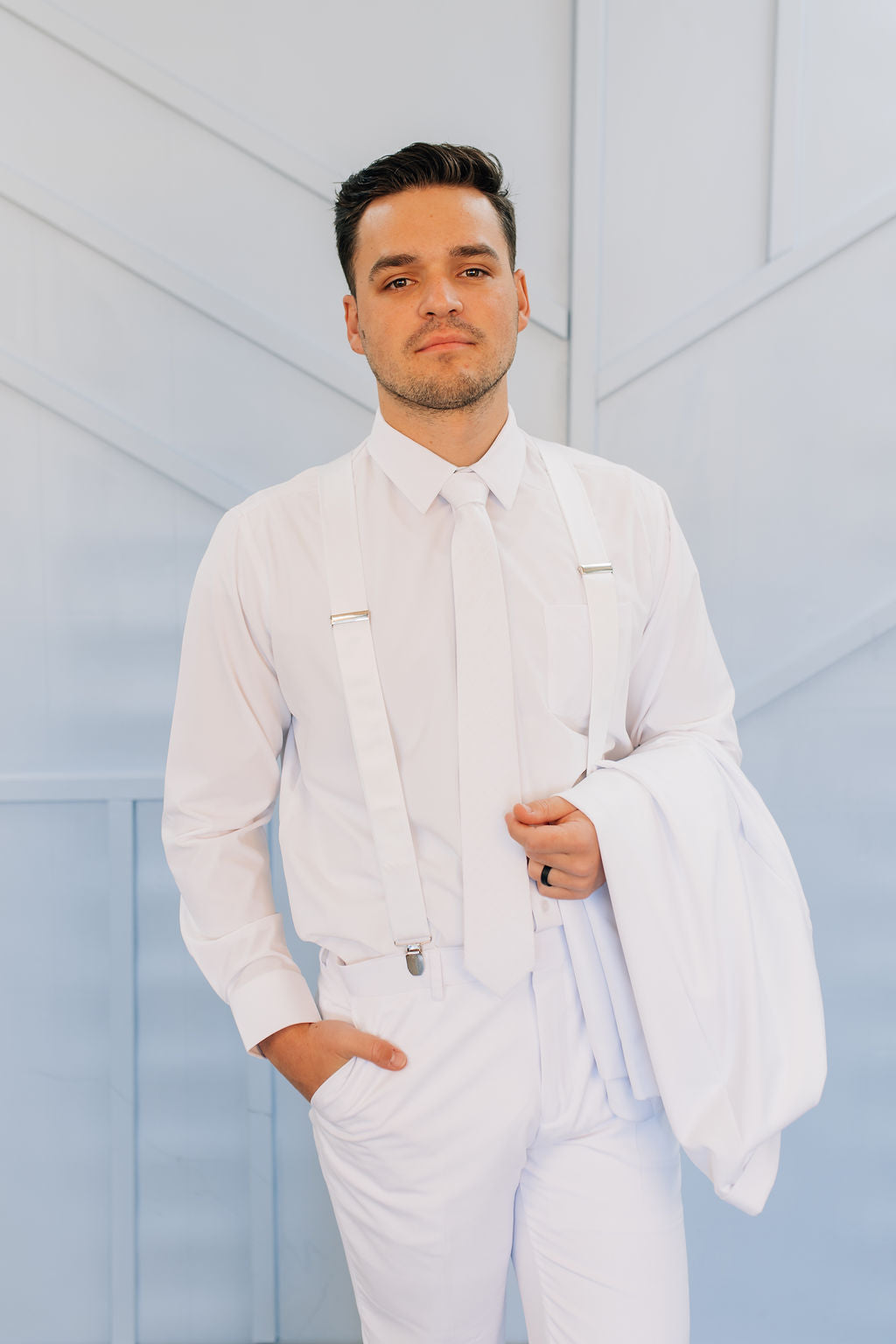 White Suspenders