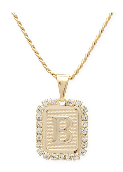 Bracha Royal Initial Card Necklace