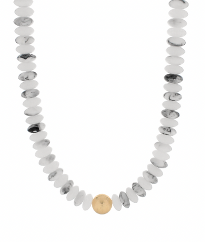 Color Rondelle Beads Necklace