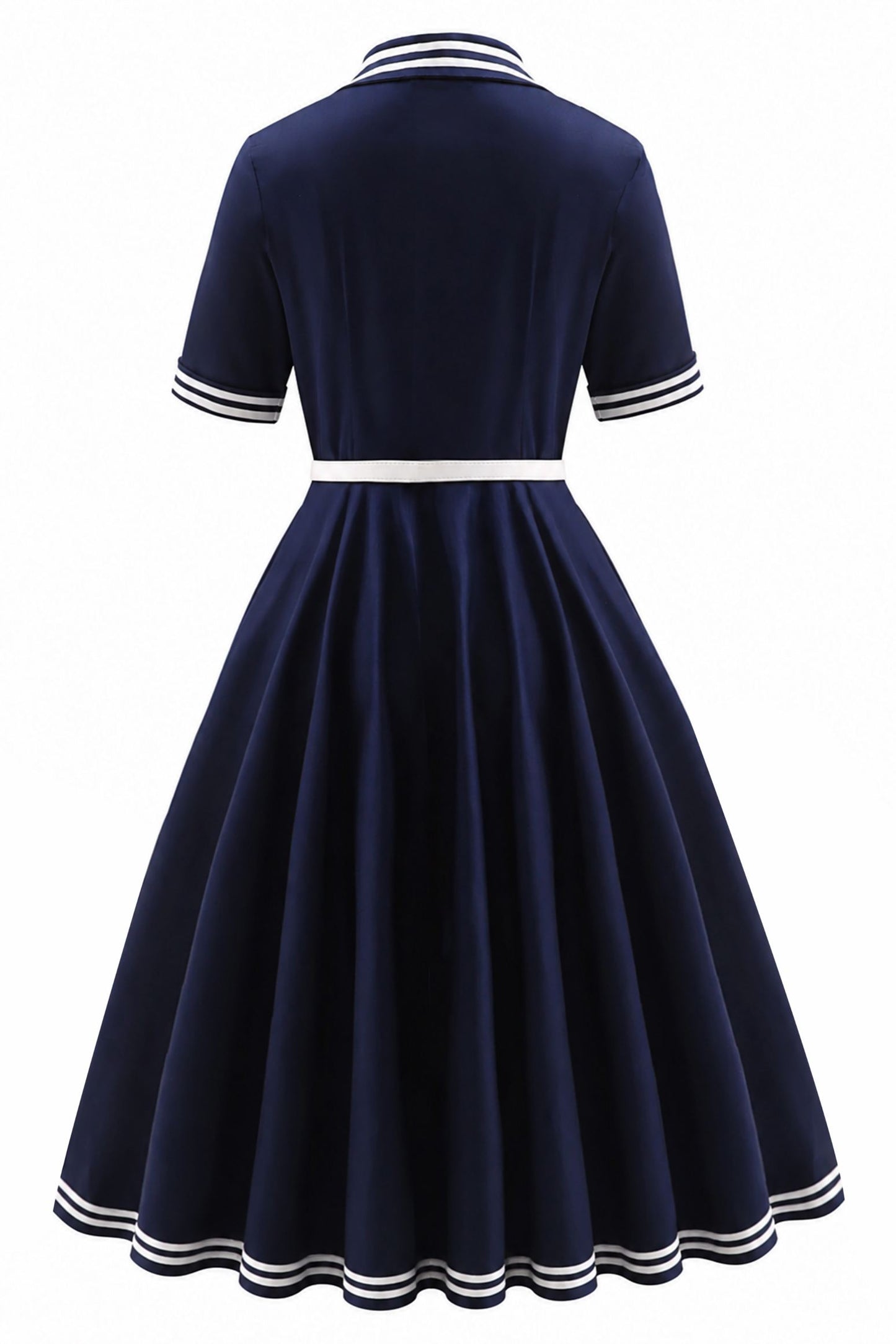 Mollie Nautical Full Circle Shirt Dress