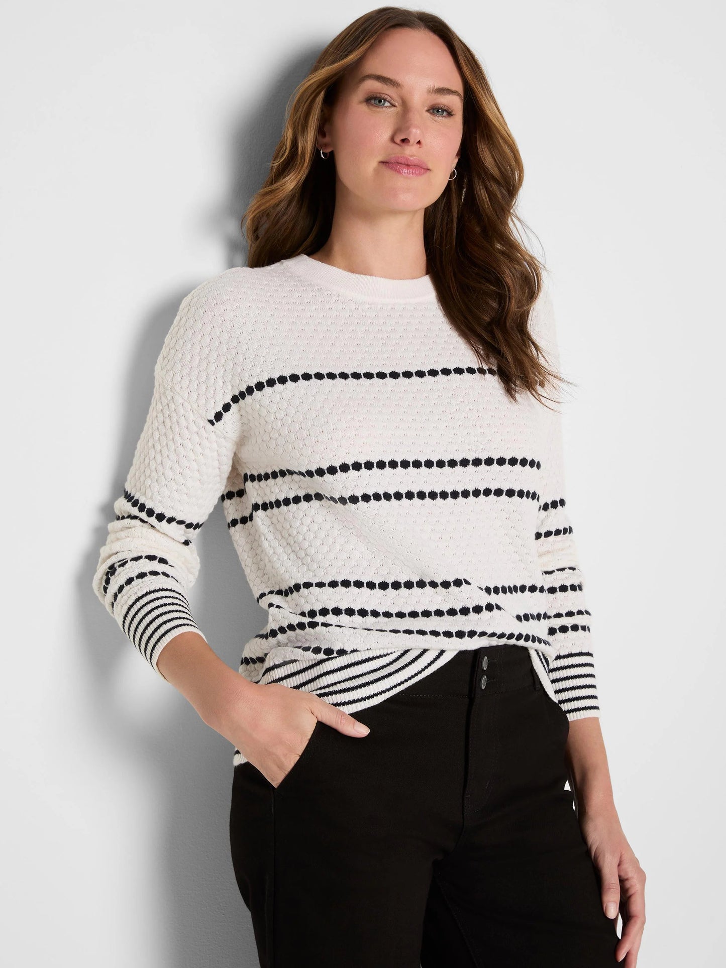Circle Around Cotton Cashmere Sweater