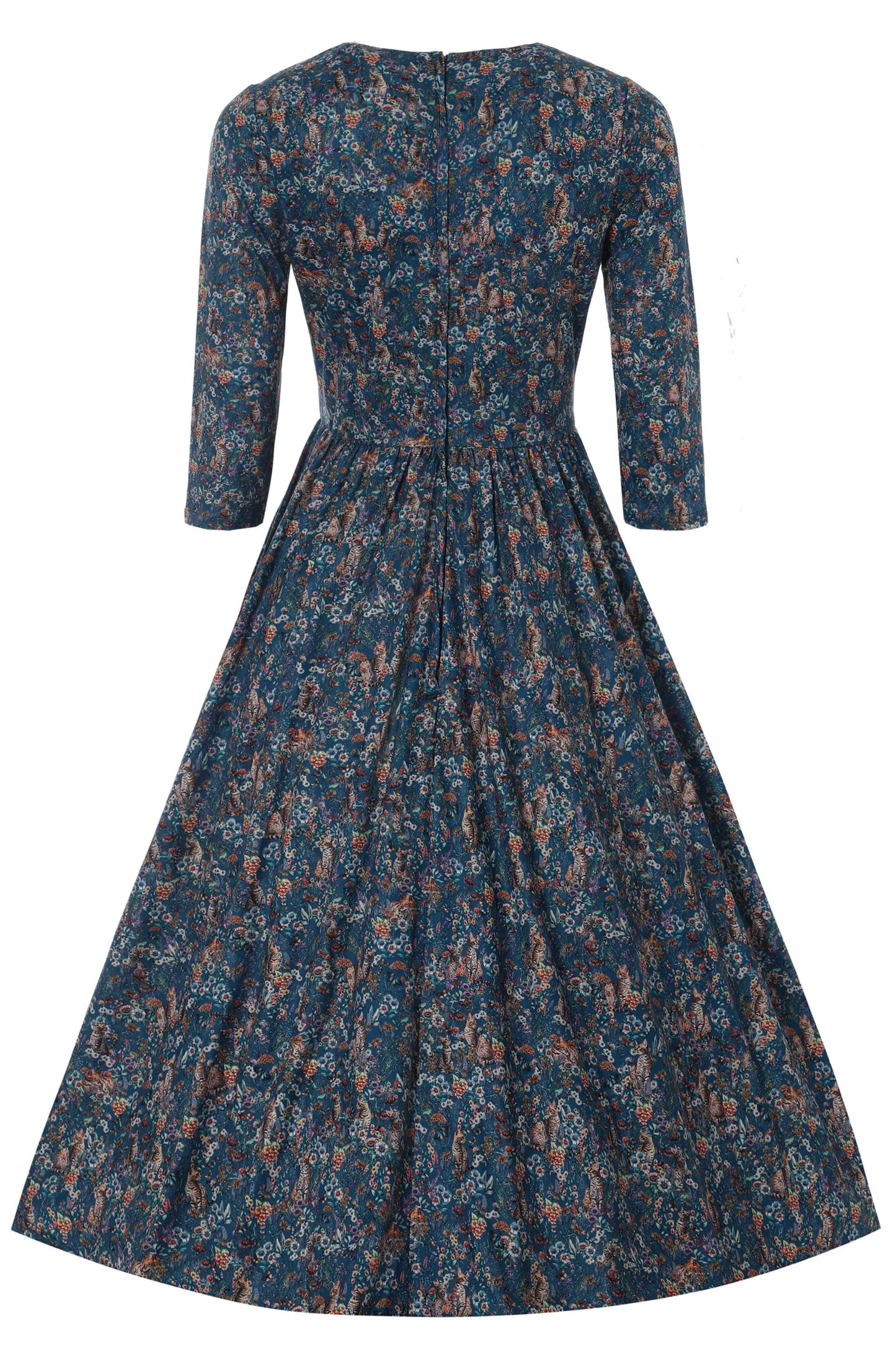 Billie Bengal Cat Long Sleeved Dress
