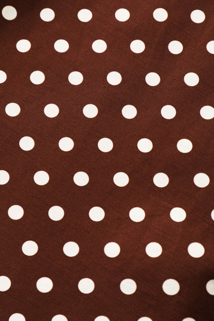 Helen Brown Polka Dot Cotton Midi Dress