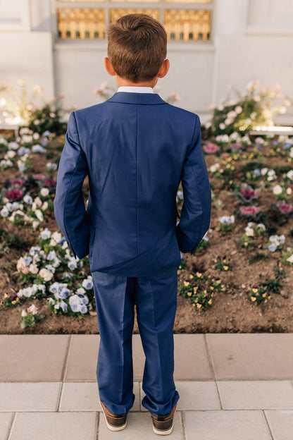 Boys 5-Piece Suit-Cobalt