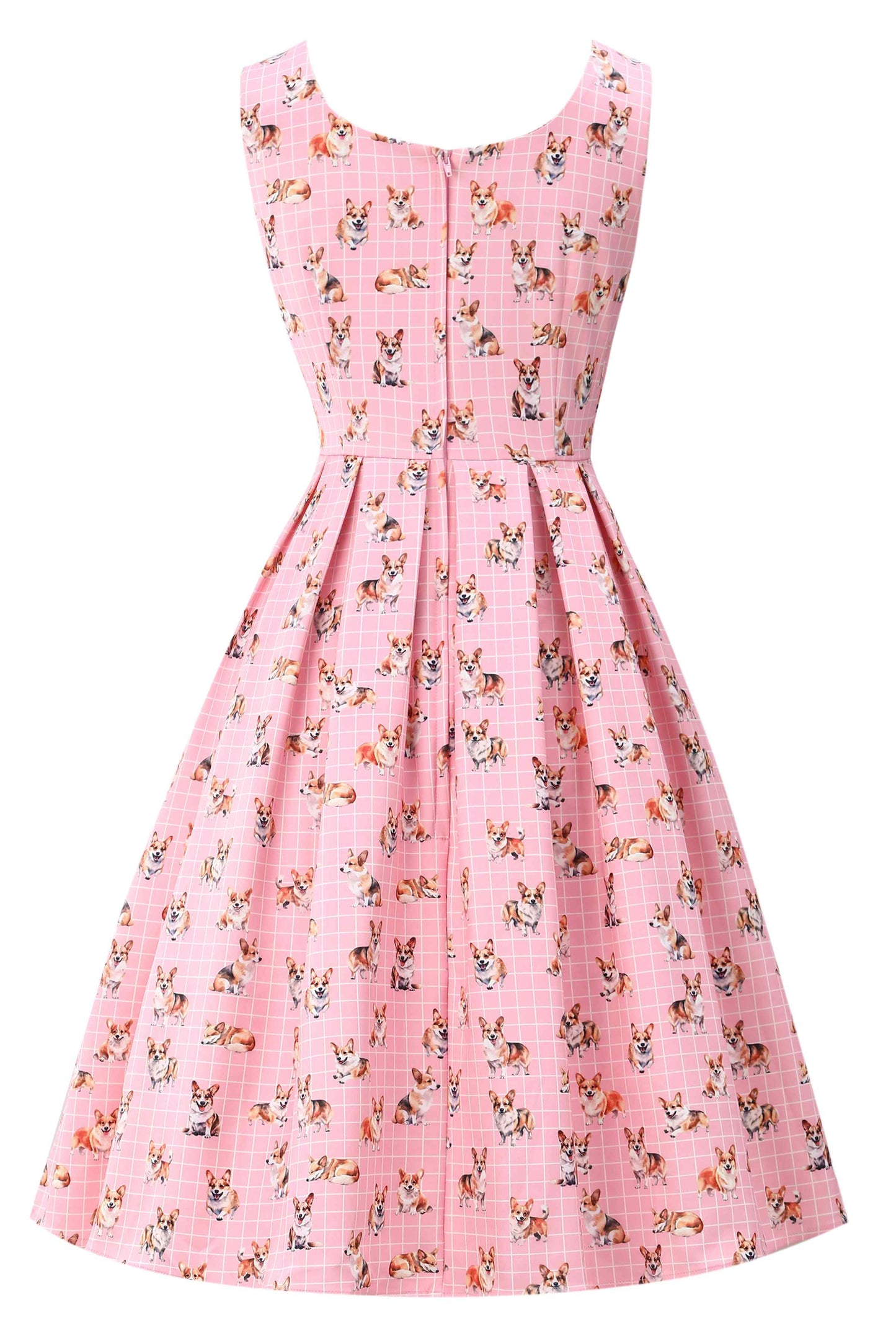 Amanda Corgi Pink Swing Dress