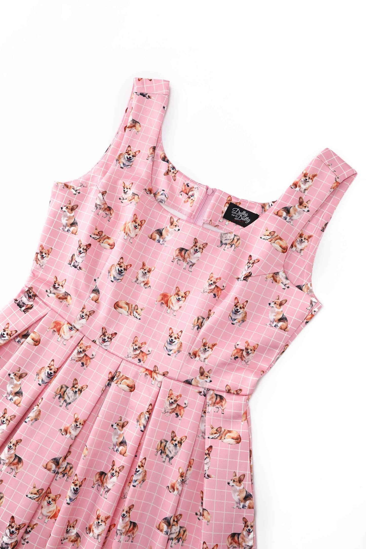 Amanda Corgi Pink Swing Dress