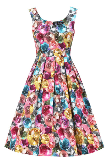Amanda Disco Ball Swing Dress