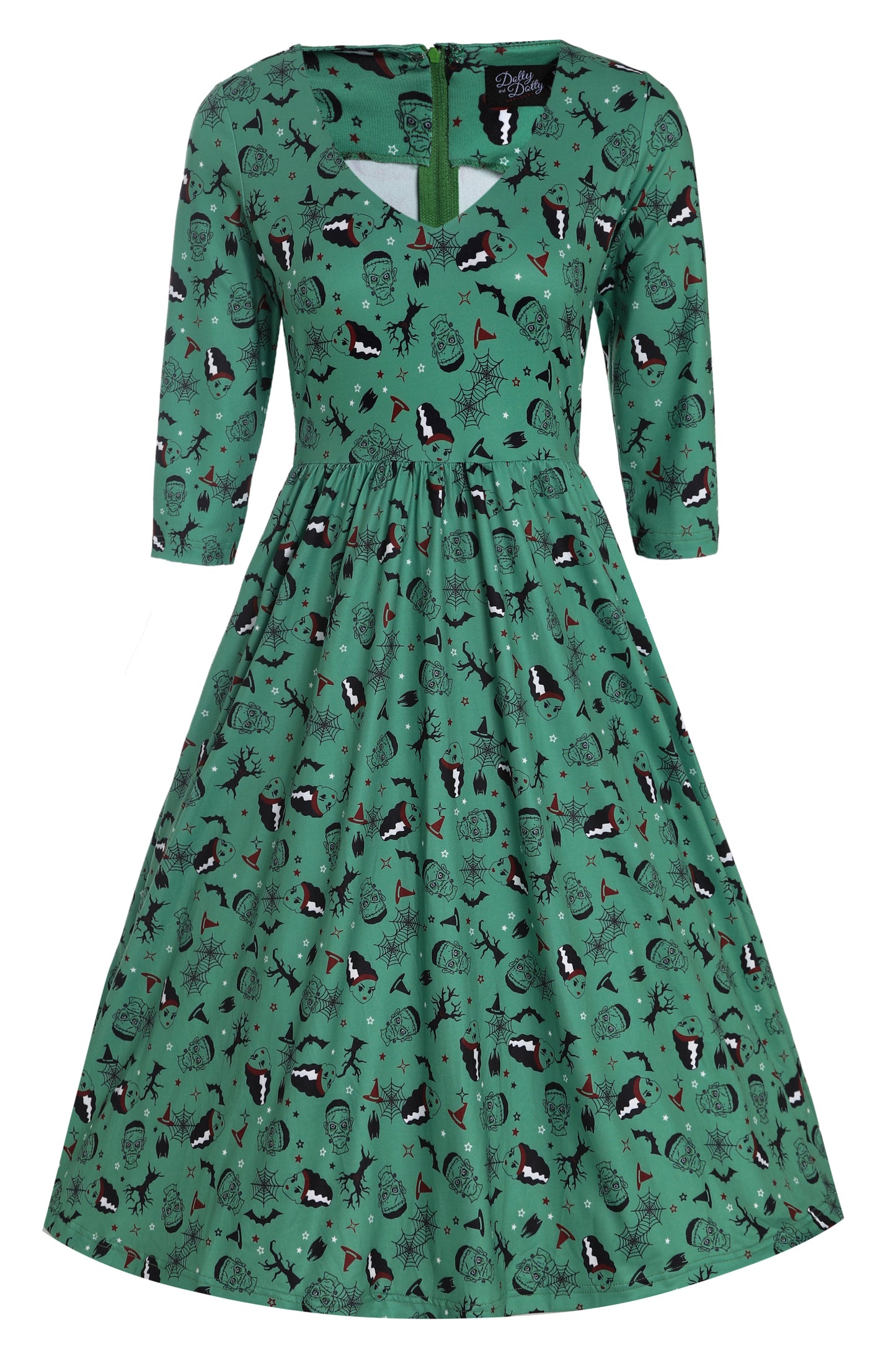 Billie Frankenstein & The Bride Print Dress