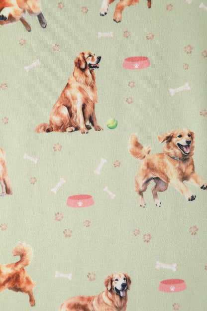 Amanda Golden Retriever Flared Dress