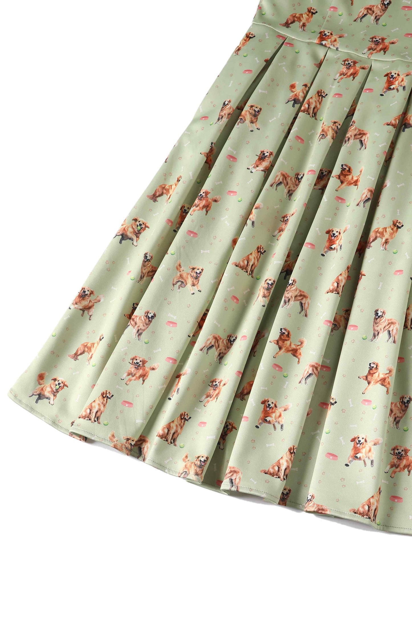 Amanda Golden Retriever Flared Dress