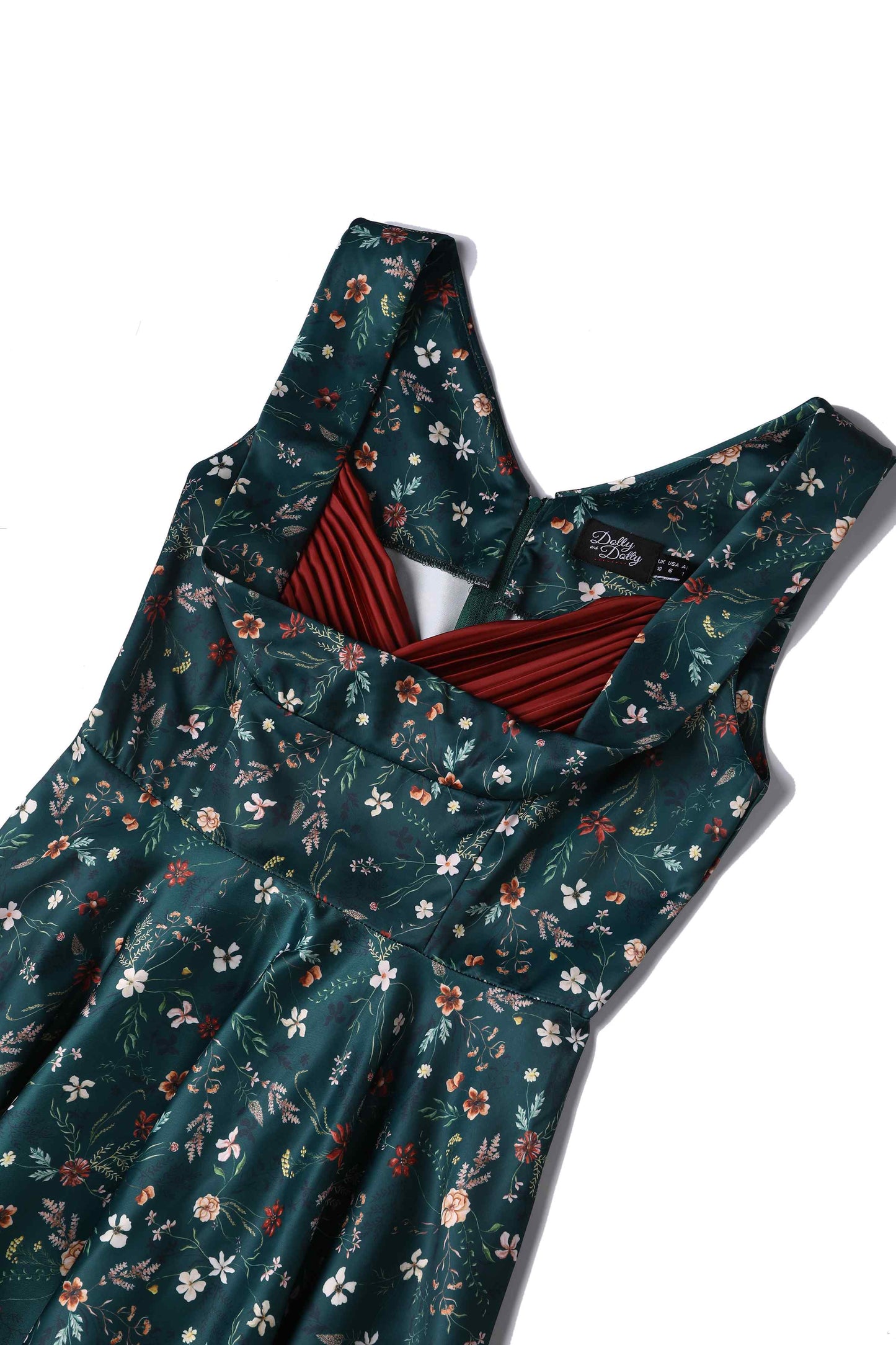 Grace Green Ditsy Floral Circle Dress
