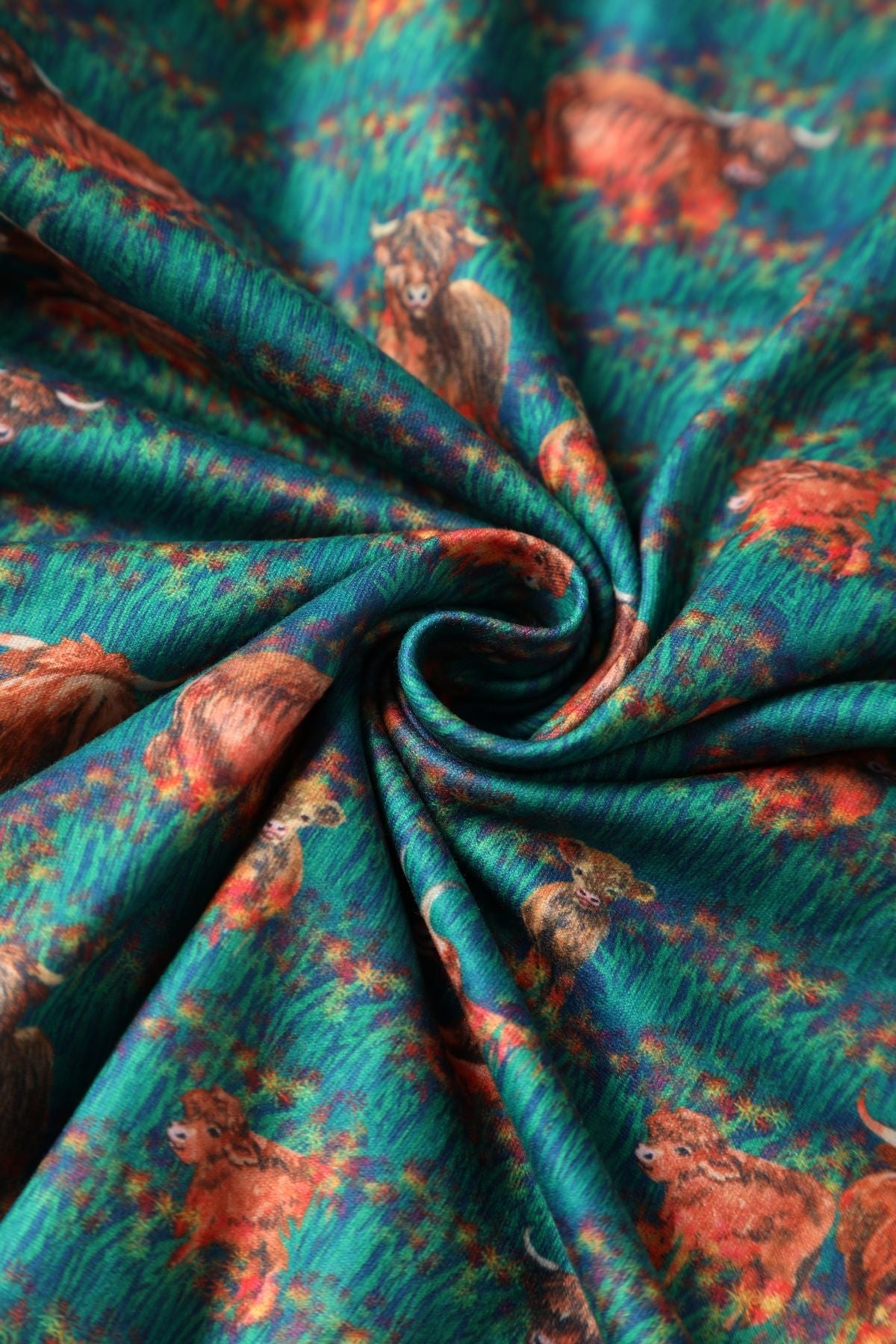 Billie Green Highland Cattle Dress
