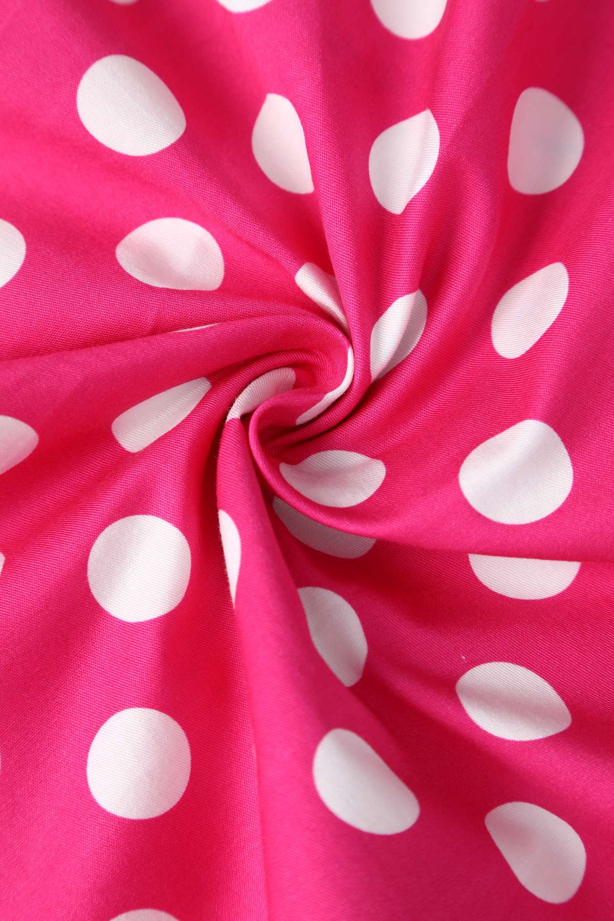 Lily Hot Pink Polka Dot Off Shoulder Dress