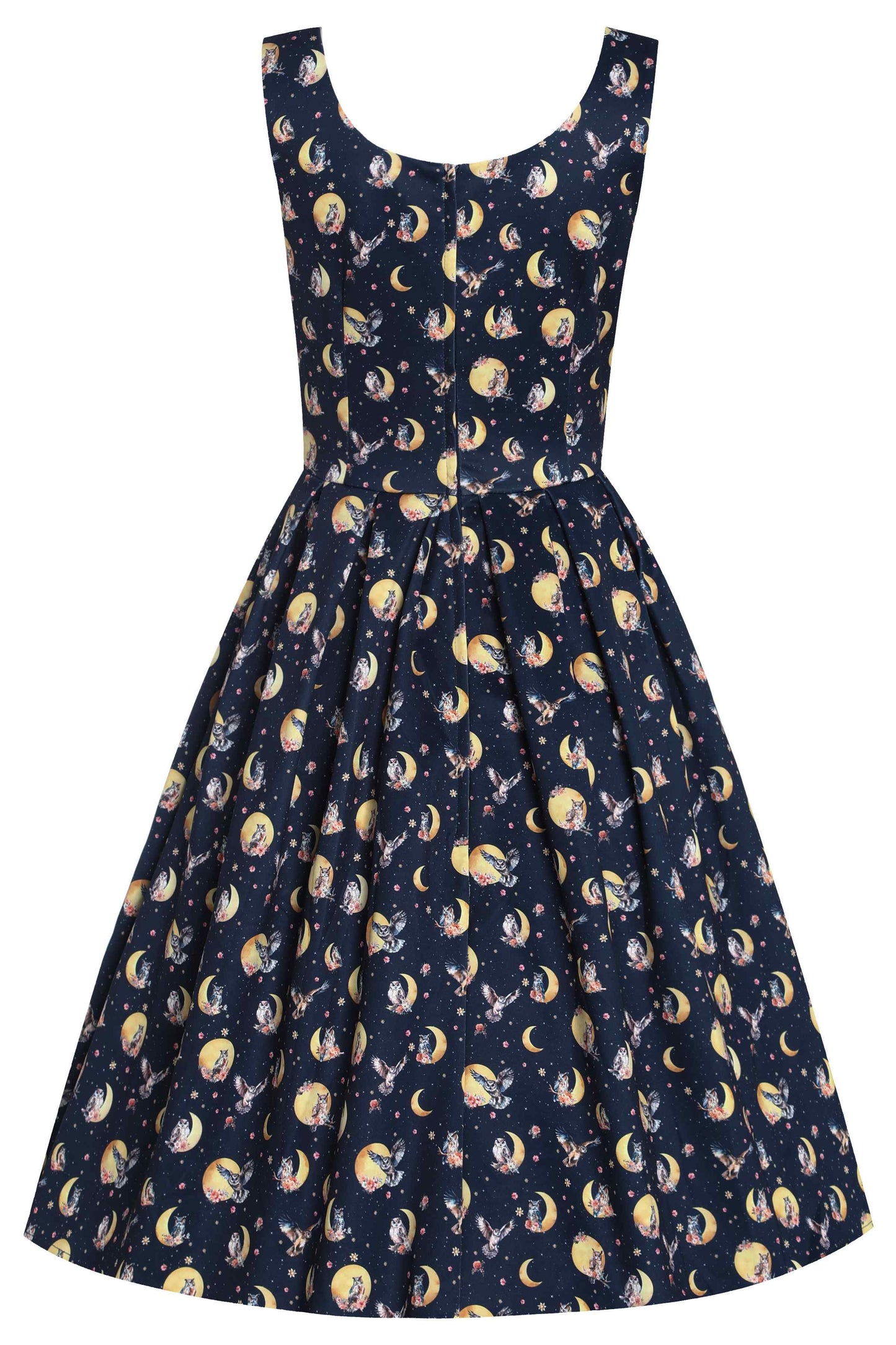 Amanda Navy Blue Night Owl Swing Dress