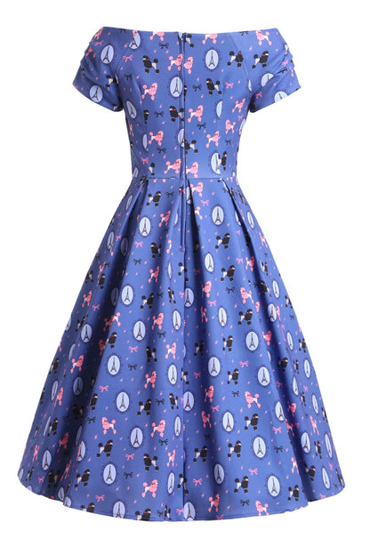 Lily Paris Poodle Off Shoulder Dress