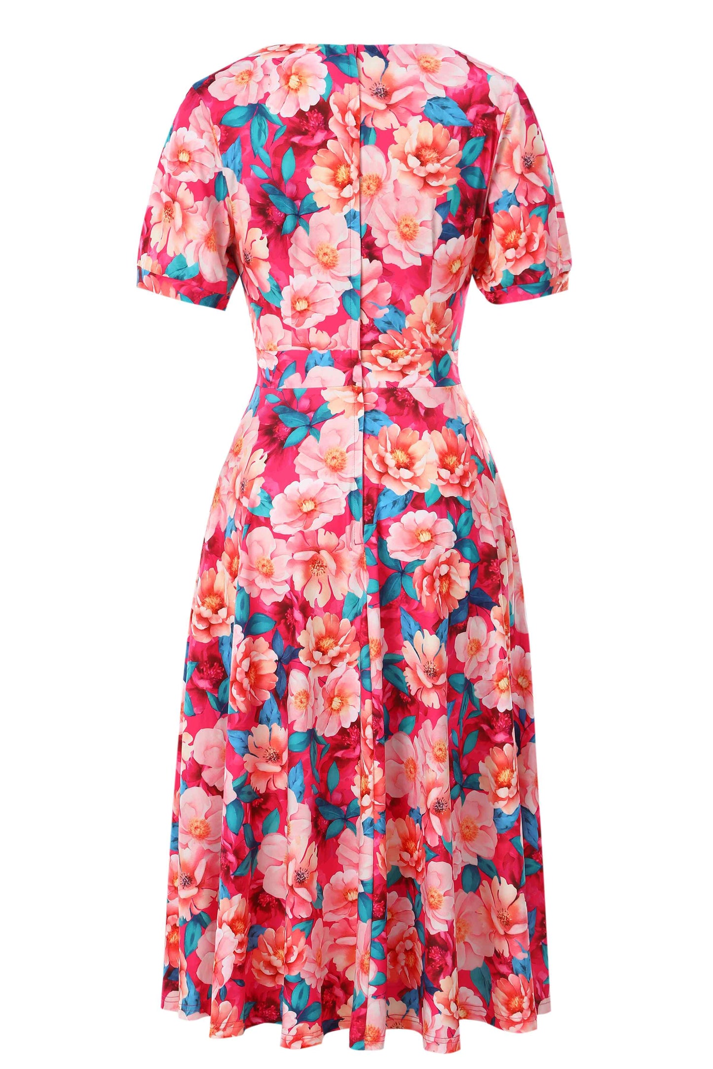 Julia Pink Magnolia Casual Midi Dress