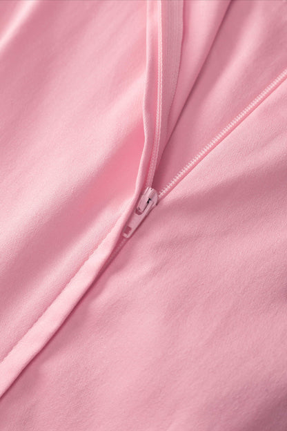 Helen Light Pink Cotton Midi Dress