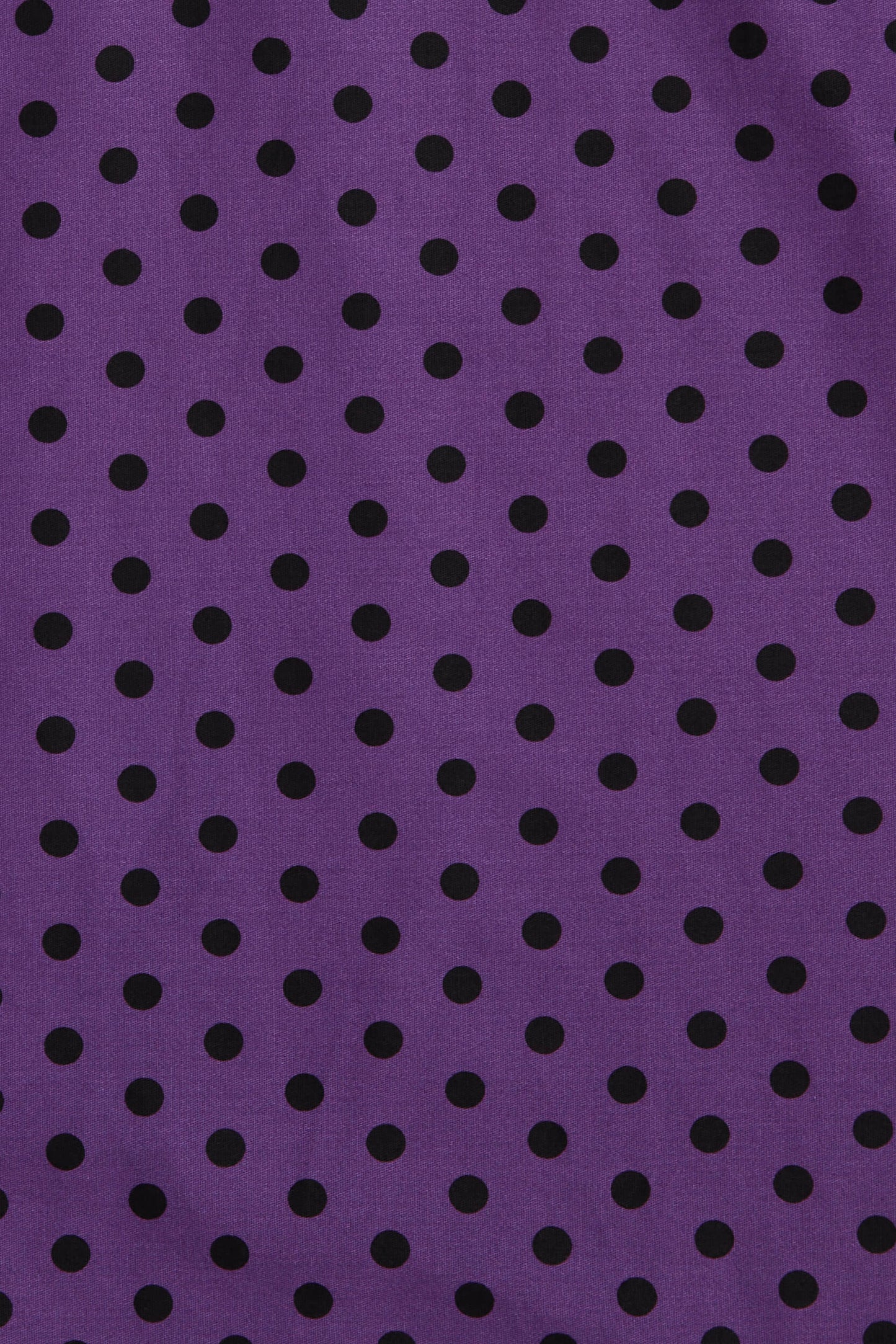 Darlene Retro Polka Dot Swing Dress in Purple