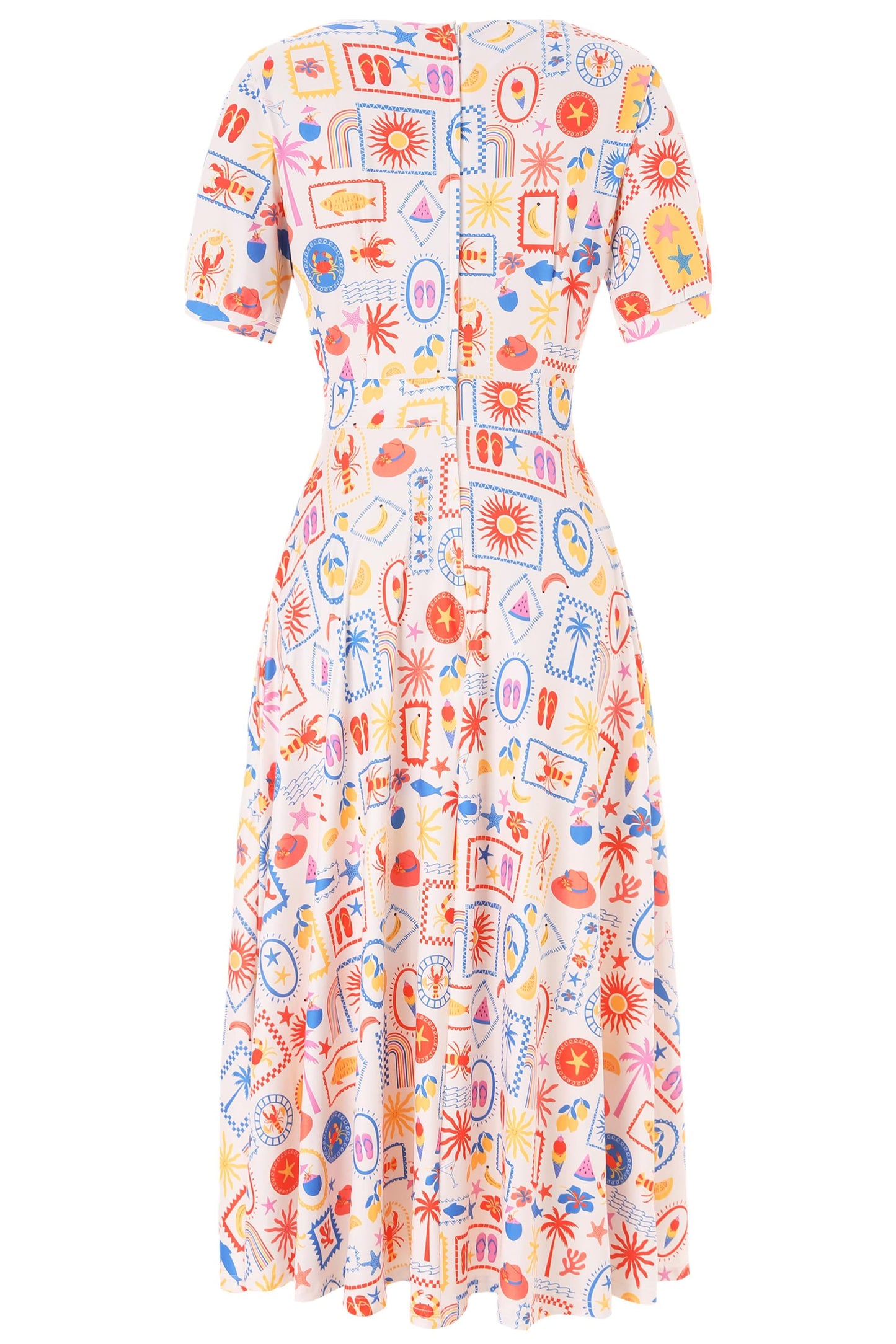 Julia Holiday Midi Dress In White