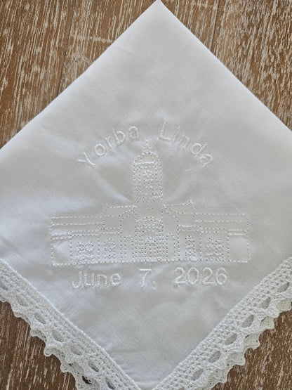 Yorba Linda, CA Temple Dedication Hankie